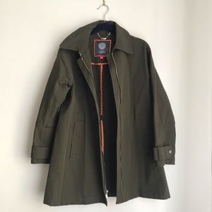 Vince Camuto Olive Raincoat